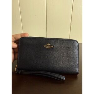 Coach Black Wristlet Clutch